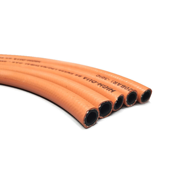 Anti-abrasion NBR Material Oil Resistant LPG Orange Flexible Hose