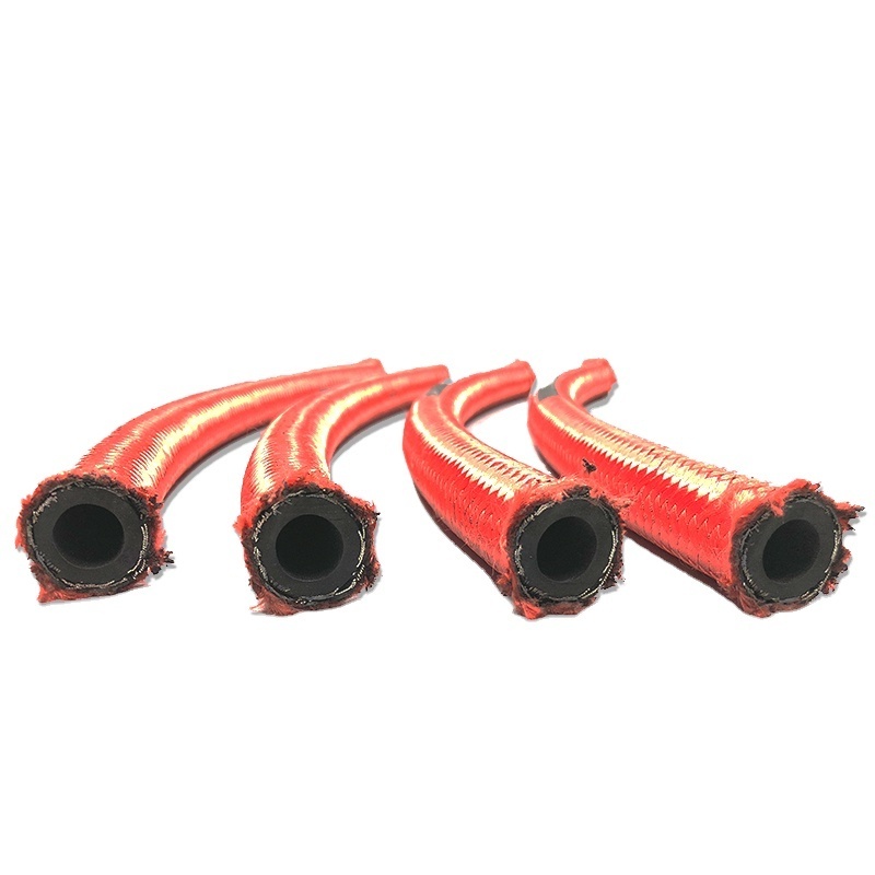 Industrial Quality Assured flexible 3 inch hydraulic hose braid covered rubber r5 cng hose