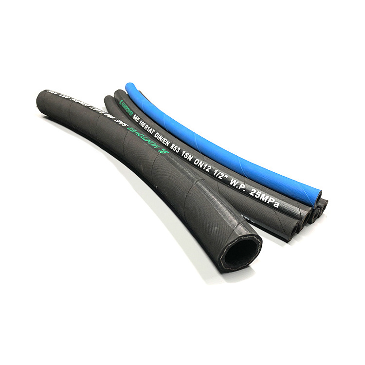 Customize hydraulic hose stock lots of 1/2 inch high pressure reinforced rubber hose