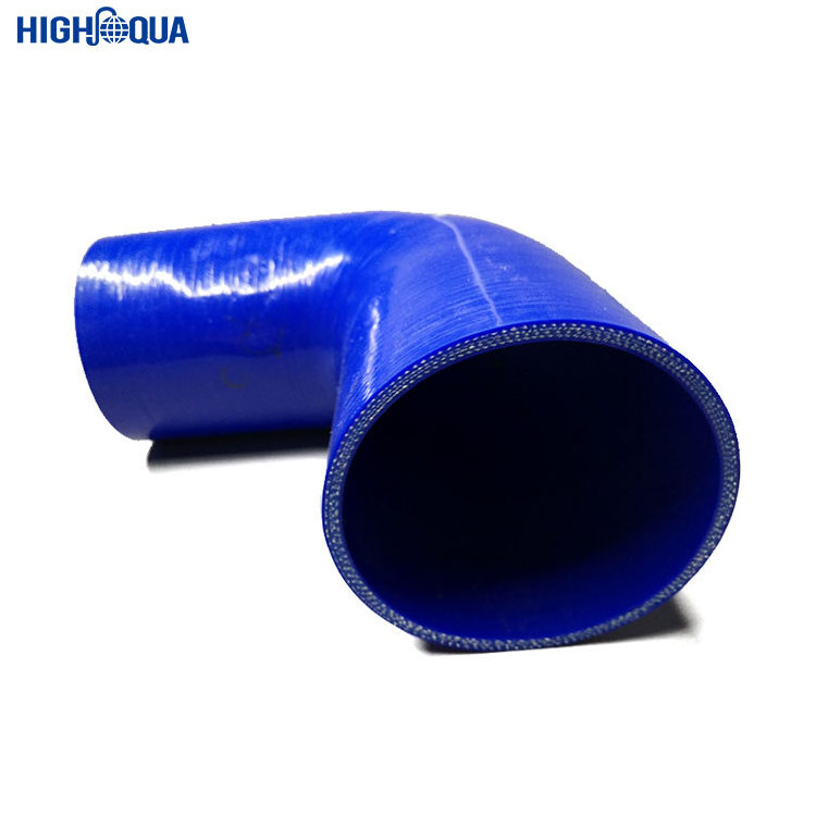 Black Flexible Heat Resistant Silicone Rubber Pipe 90 Degree Elbow Hose ID64mm For Intake Intercooler Turbo 3PLY