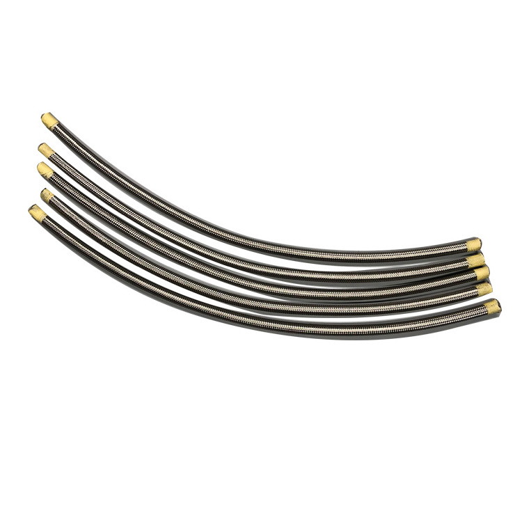 3.2mm 1/8'' motorcycle hydraulic reinforced ptfe/nylon stainless steel braided clutch brake oil cable tube line fuel hose