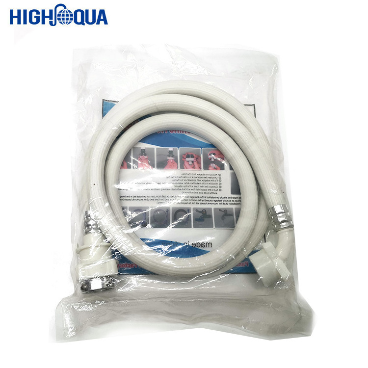 White Stripes PVC Inlet Hose Washing Mahine Auto Water Inlet Hose For Washing Machine