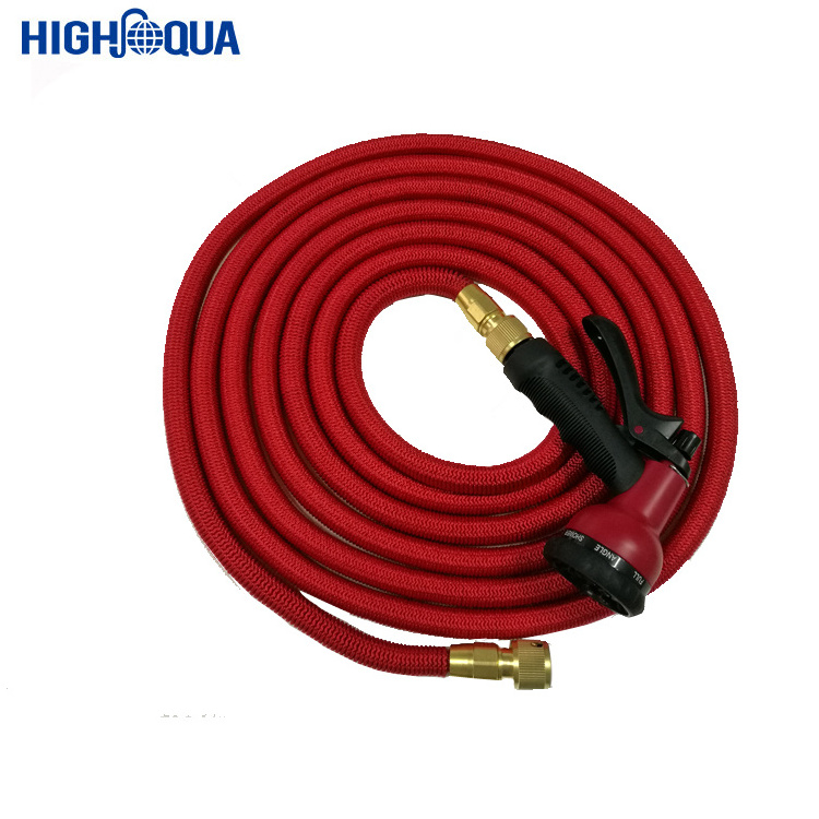 High Quality Good Reputation Car Washing Magic Spray Hose expandable garden hose with 3 layers latex inner tube