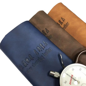 Manufacture design technology fabric 100% polyester fabric imitation leather for notebooks