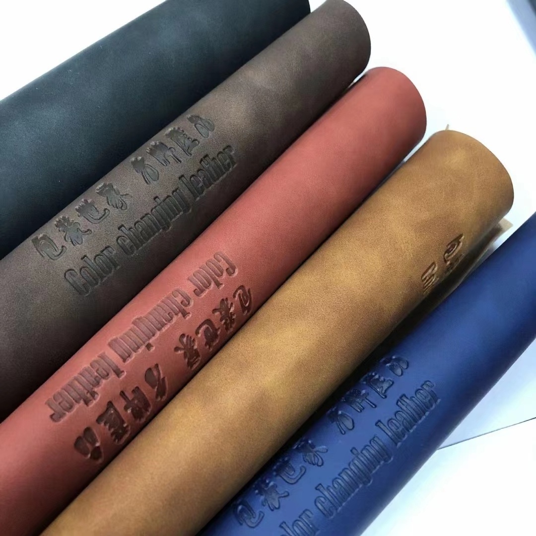 Manufacture design technology fabric 100% polyester fabric imitation leather for notebooks