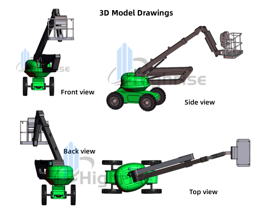 Used Cherry Picker 14-20m Hydraulic Spider Boom Lift cheap sale