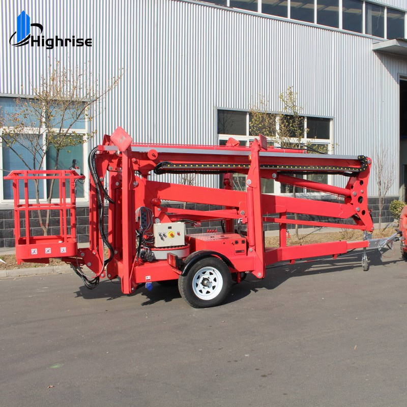 8-16M Truck Mounted Articulated Boom Lift Hydraulic Aerial Work Platform/High rise hydraulic man lift/aerial work lift platform