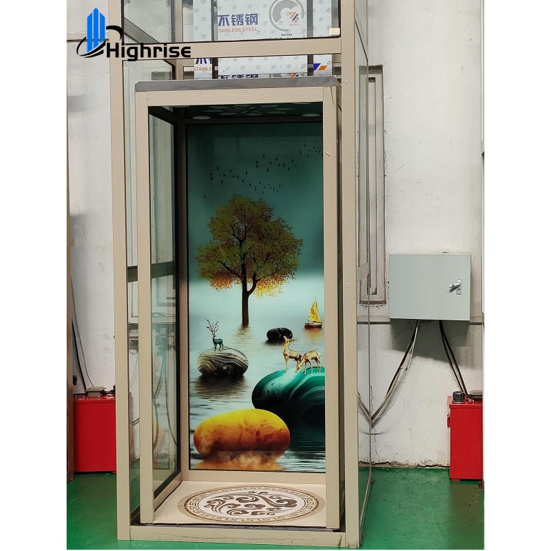 Factory sale high quality customized outdoor indoor passenger lift villa residential home elevator 2 4 floor