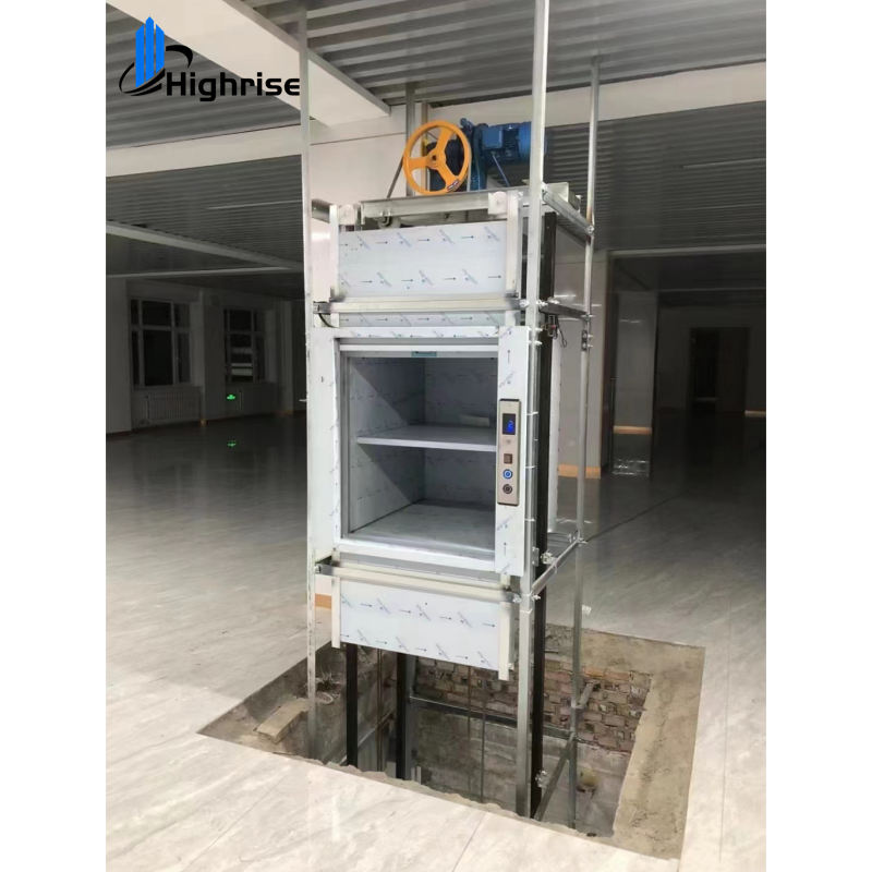 CE ISO Electric hotel laundry elevator mini dumbwaiter lift 100kg restaurant kitchen small foods elevator Highrise brand