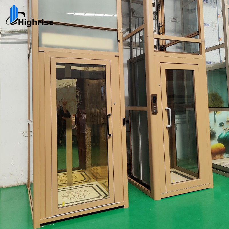 Factory sale high quality customized outdoor indoor passenger lift villa residential home elevator 2 4 floor