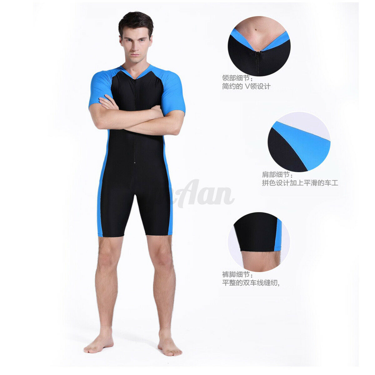 Mens Womens Shorty Nylon Wetsuit Surf Diving Surfing Snorkeling Drying Wet Suit