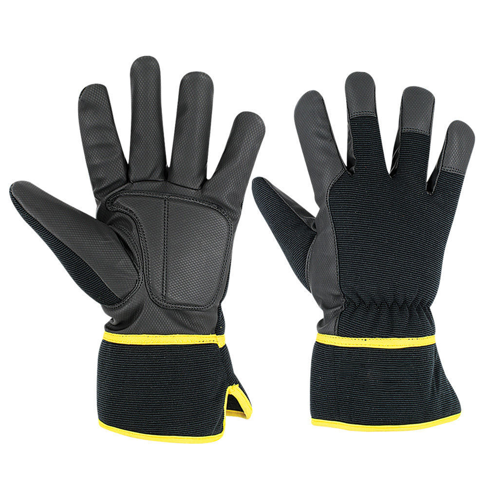 Leather Security Guard touch screen Gloves Winter Tactical gloves Leather Patrol Search Gloves