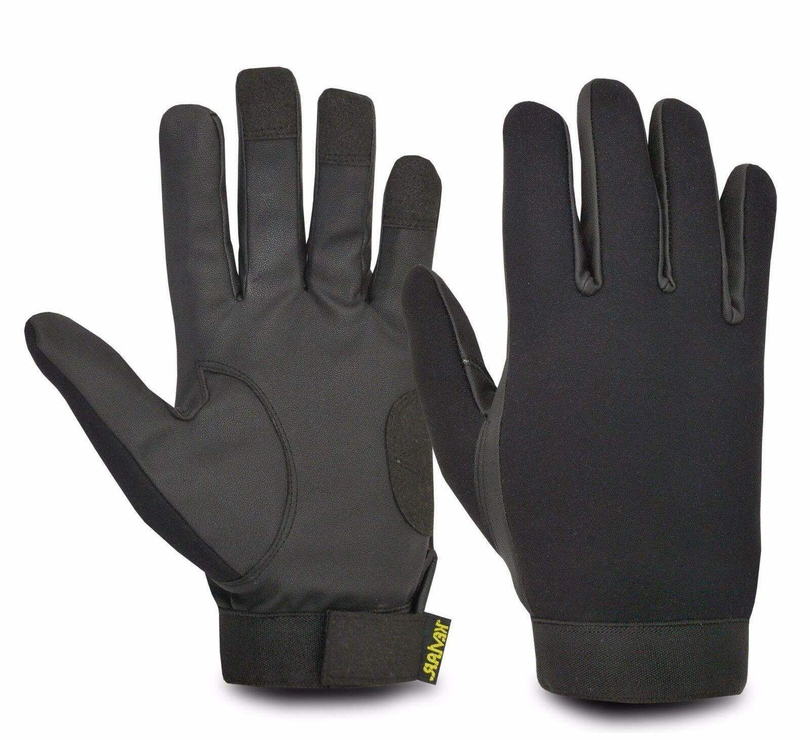 Custom Security Guard Duty Safety Gloves Touch Screen Leather Palm Cut Resistant Security Mechanic Work Gloves