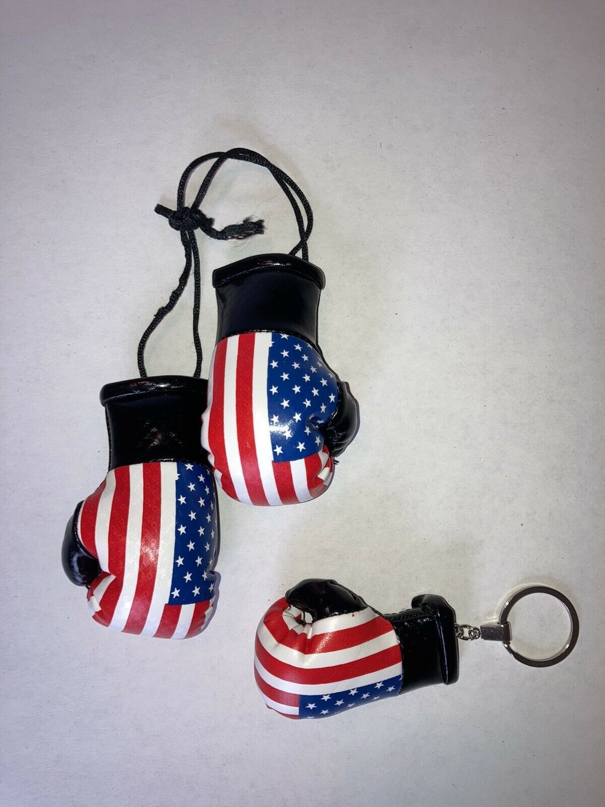 Mini Leather Boxing Gloves Key chains, Leather Key Rings