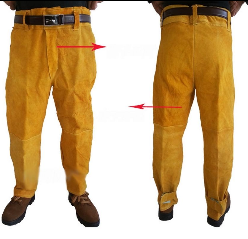 Custom Split Leather Welding Work Safety Suit Welder Apparel Suits