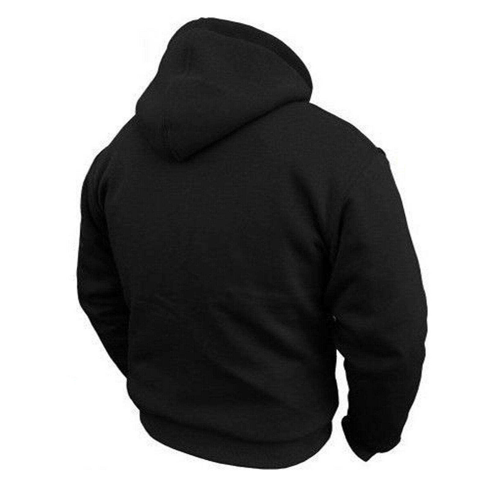 Custom 100% Cotton Motorcycle Hoodie CE Armored Motorbike Fleece Hoodie Sweatshirts Safety Protective Zip up Motorbike Jacket