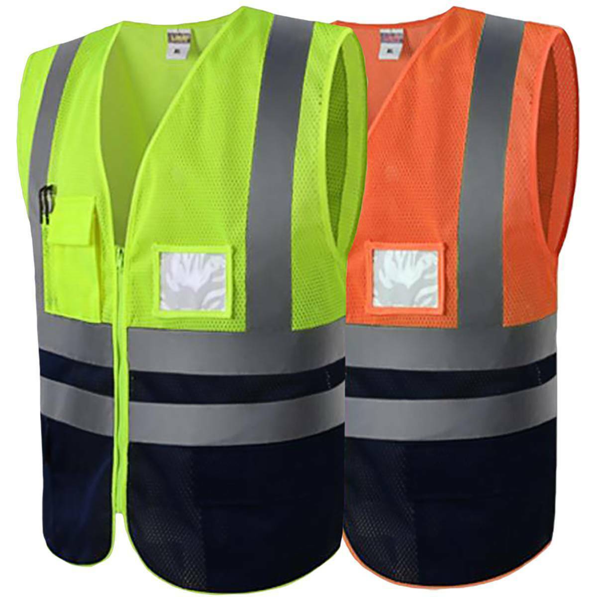 Hi Vis Reflective Vest Hi Viz Visibility Safety Work Wear Jacket Waistcoat Tops