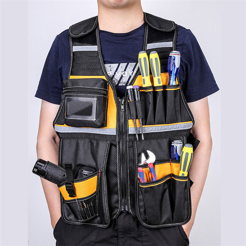 Custom Electrician Carpenter Framer Plumber Craft Man Construction Tool Vest Outdoor