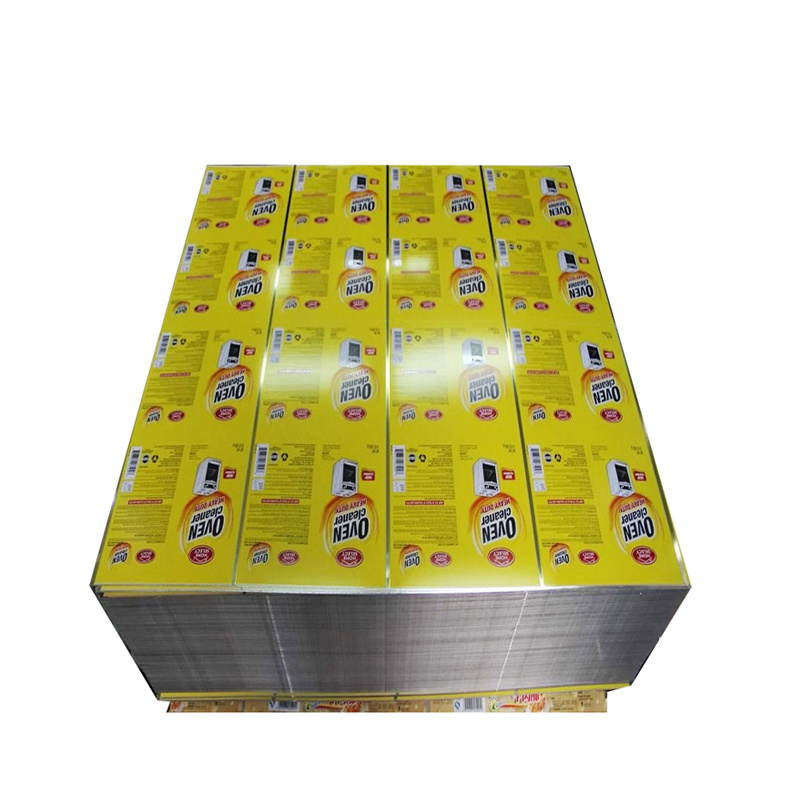 Lacquered Tinplate MR Grade Printed CMYK or PNS Tinplate for Gift Can Printed Tinplate Sheet 6 Color CMYK UVLED