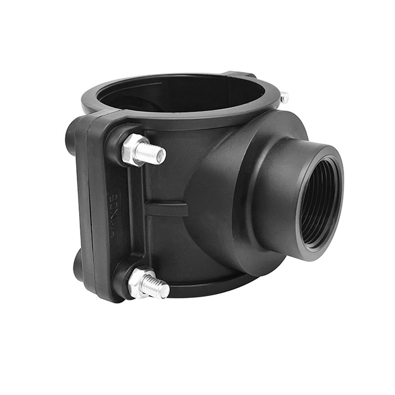 HDPE PP pipe irrigation fitting Saddle Clamp for farm irrigation systems