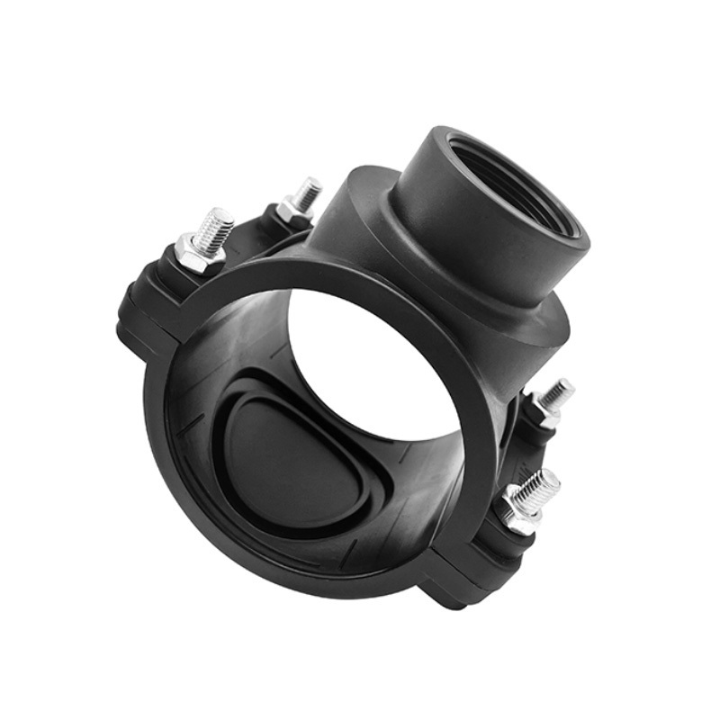 HDPE PP pipe irrigation fitting Saddle Clamp for farm irrigation systems