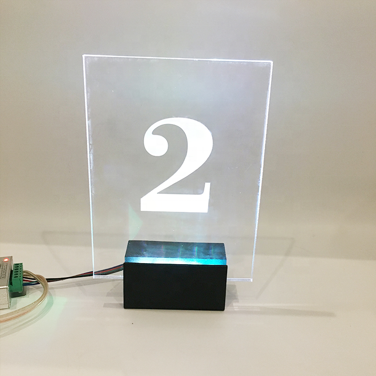 RGB Neon Numbers Signs Standing and Hanging Indent Outdoor Number Sign ...