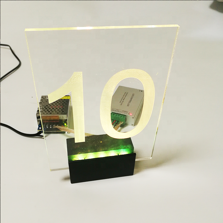 House Signs LED Door Number LED Lighted Lamp Address Sign House Door Number House Number LED Light Sign