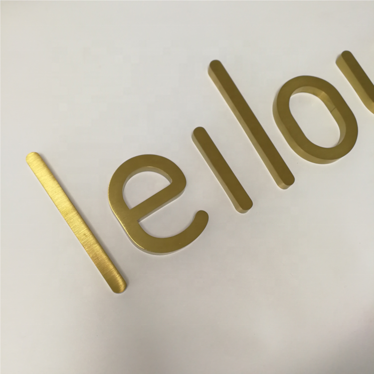 Stainless Steel 3D Signs Metal Letter Advertising Metal Sign Aluminium Channel Letter For Salon Shop Signs