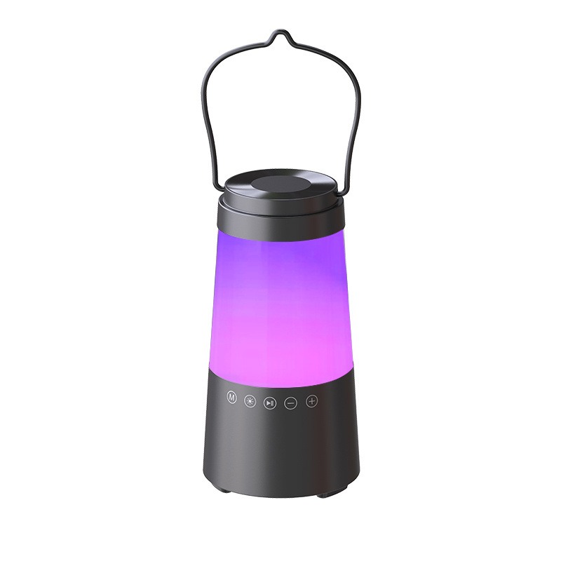 2023 New arrival camping lamp with speaker, light RGB music sensor speaker, portable led lantern light with BT speaker