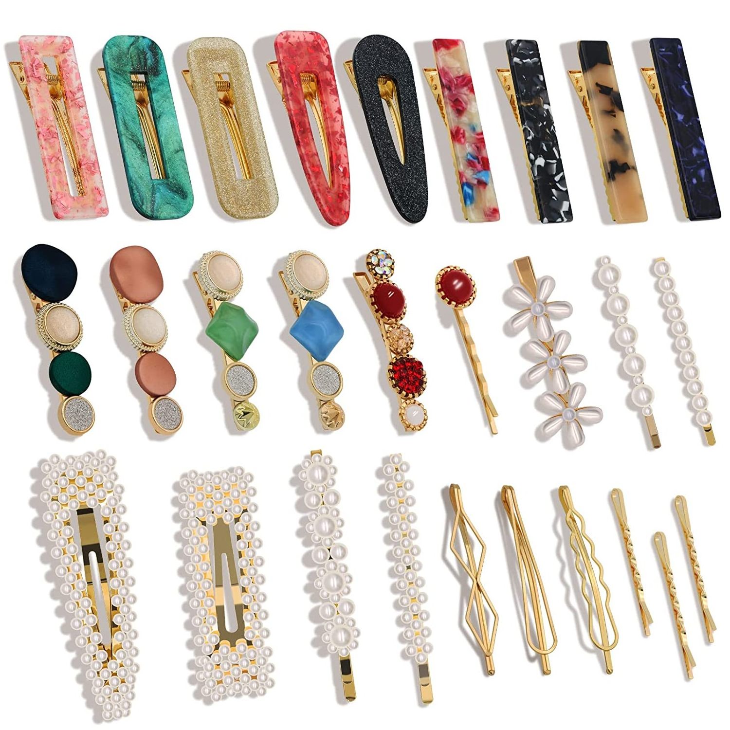 Fashion Hair Accessories Handmade Pearls Cute Hair Barrettes Bobby Pins