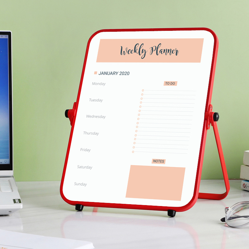 Patented Custom School And Office Supply No Ghost Foldable Magnetic Dry Erase Easel Board Small Desktop Whiteboard