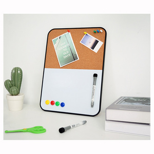 Soft Colored Frame Magnetic white board message memo cork bulletin pin board