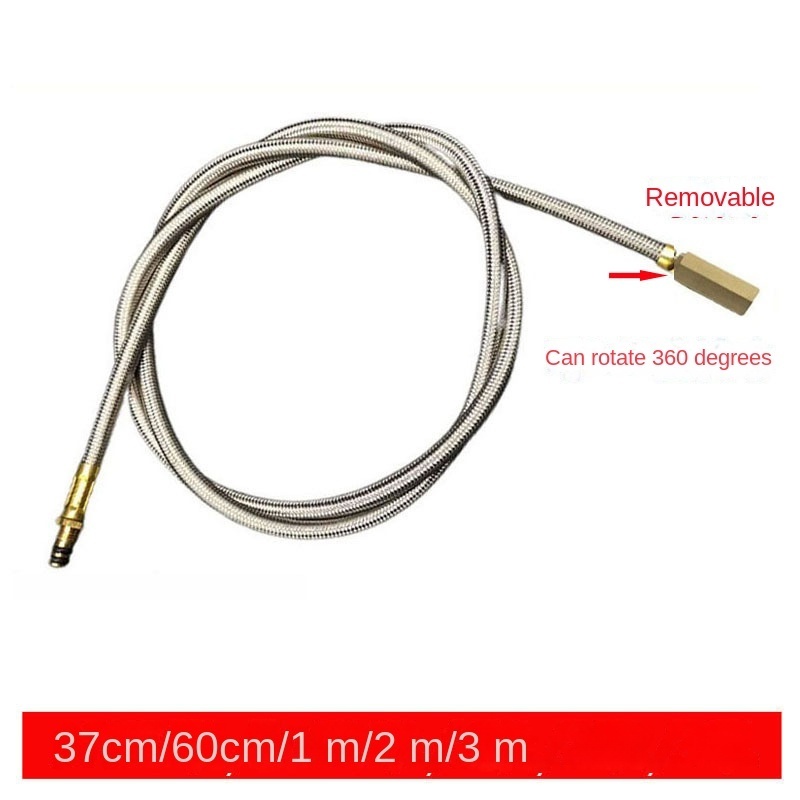 Outdoor Camping Barbecue Flat Tank Gas Stove Burner Extension Cord Connecting Pipe Converter Inflation Adapter