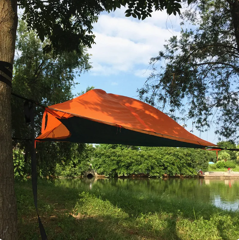 Triangle Tree Tent Hammock Family Travel Camping Fishing Self-driving Tour Outdoor Waterproof Extra Large Family Hammock