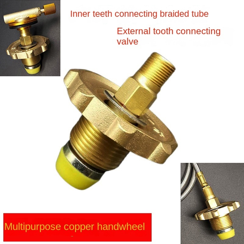 Internal And External Lines Liquefied Handwheel Connection Port Conversion Outdoor Flat Tank Stove Head Adapter Gas