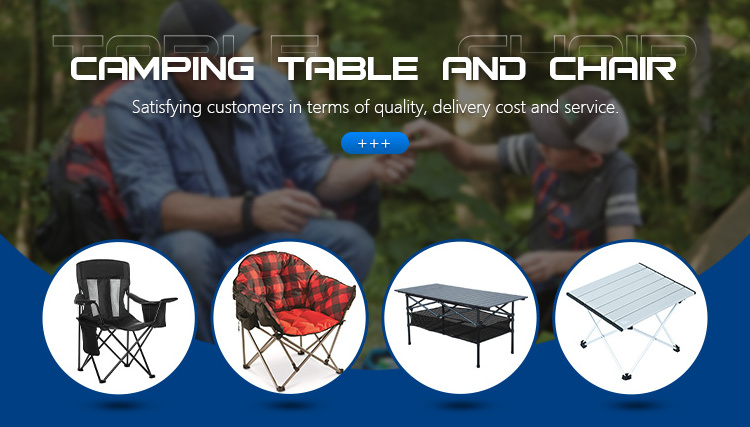 Portable Aluminum Directors Chair Outdoor Camping Oversized Folding Chair With Side Table For Lawn Picnic and Fishing