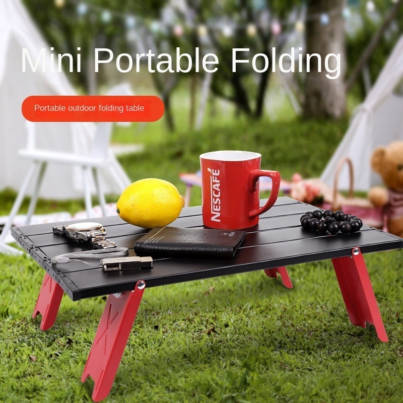 Outdoor Folding Table Outdoor Ultra Light and Convenient Aluminum Alloy Folding Table Outdoor Mountain Climbing Camping Mini