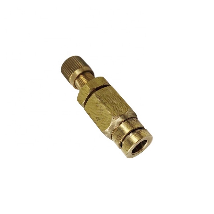 6mm OD Push To Connect Brass Schrader Valves For Air Suspension