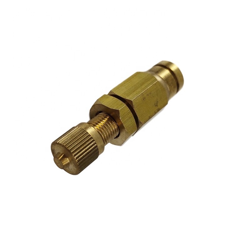 6mm OD Push To Connect Brass Schrader Valves For Air Suspension