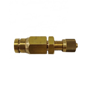 6mm OD Push To Connect Brass Schrader Valves For Air Suspension