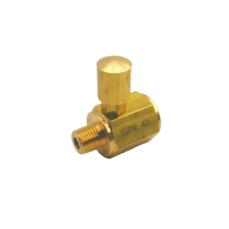 Manual Push Button Brass Air Control Shut On Off Valve Brass Button Valve