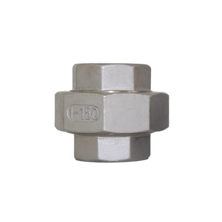 1/2 NPT/BSP/G Stainless Steel Hexagon Female Threaded Union, Pipe Fitting