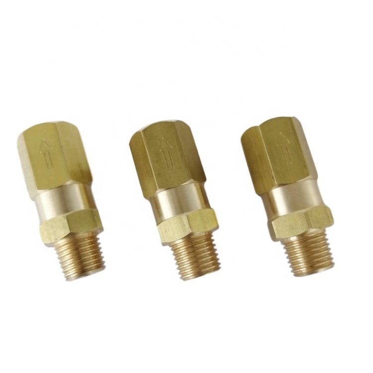 Brass Check Valve, 5 psi Cracking Pressure, 1/4