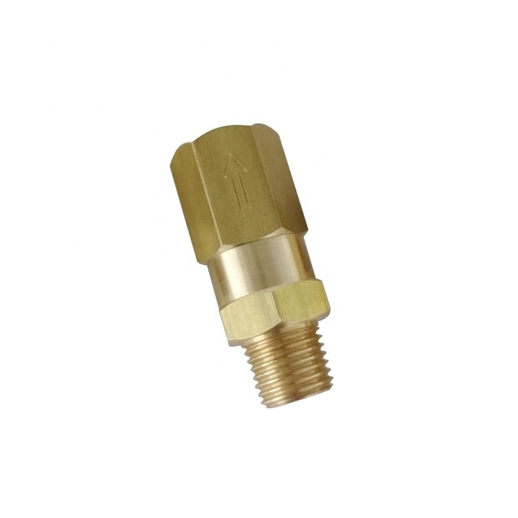 Brass Check Valve, 5 psi Cracking Pressure, 1/4