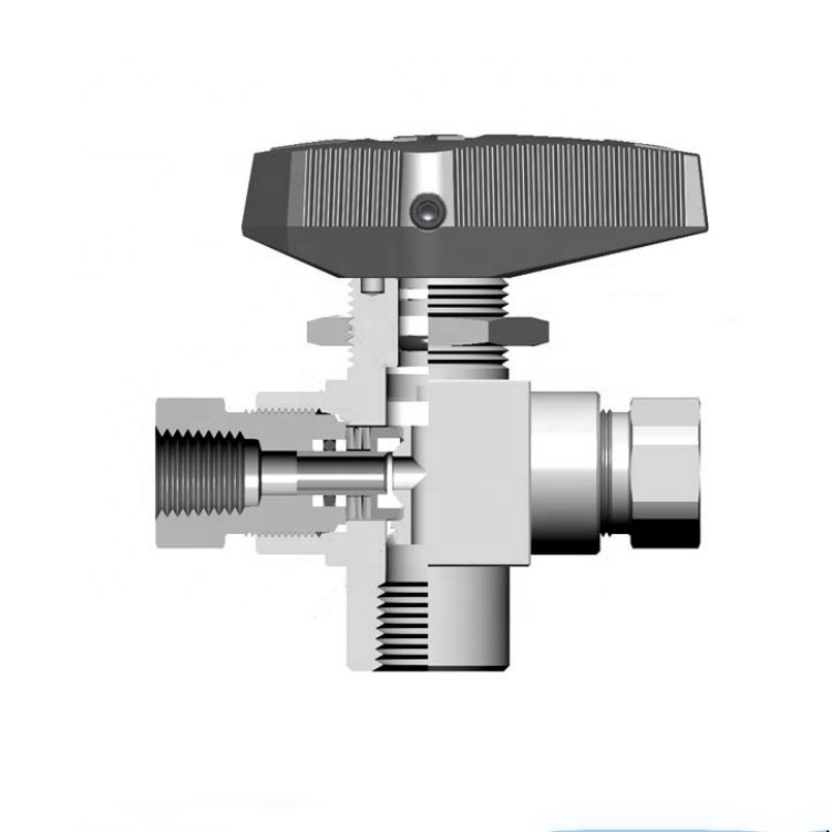 6000Psi High Pressure Cng Gas Dispenser 3-way Ball Valve