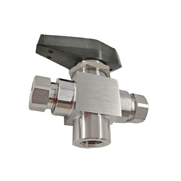 6000Psi High Pressure Cng Gas Dispenser 3-way Ball Valve