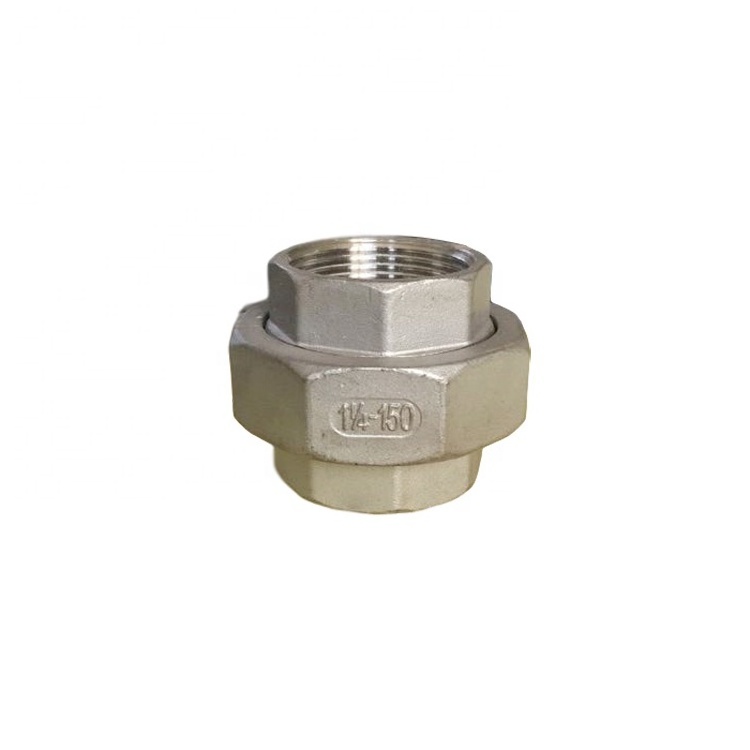 1/2 NPT/BSP/G Stainless Steel Hexagon Female Threaded Union, Pipe Fitting