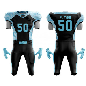 High-quality Embroidered Men Quick-dry American Football Uniforms Customized Logo Breathable football uniform Cotton  jerseys