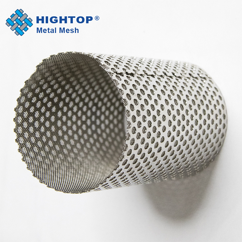 1Um 4 5 10 20 Micron Ss316L Stainless 100 Micron Filter Hydraulic Metal Cylinder Sintered Meshes Screen