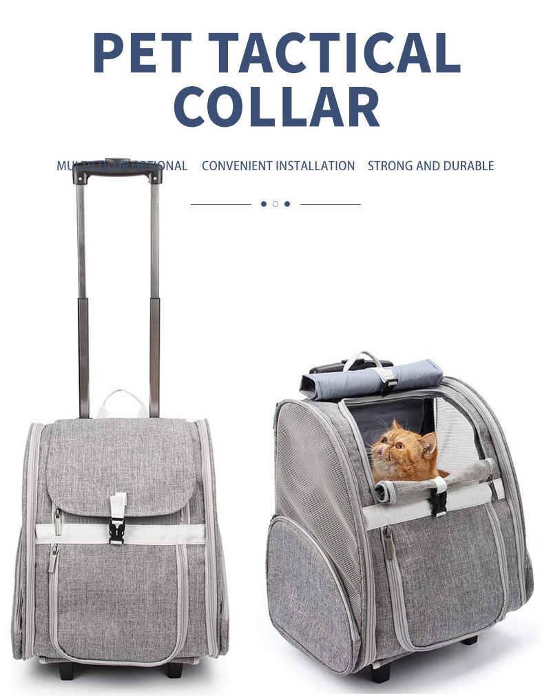 Pet Rolling Carrier Bag Dog Backpack Cats Puppies Travel Bag Dog Trolley Airline Approved With Wheels